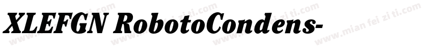 XLEFGN RobotoCondens字体转换